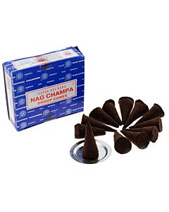 Satya Nag Champa Incense Cones, 12 Cones x 12 Packs